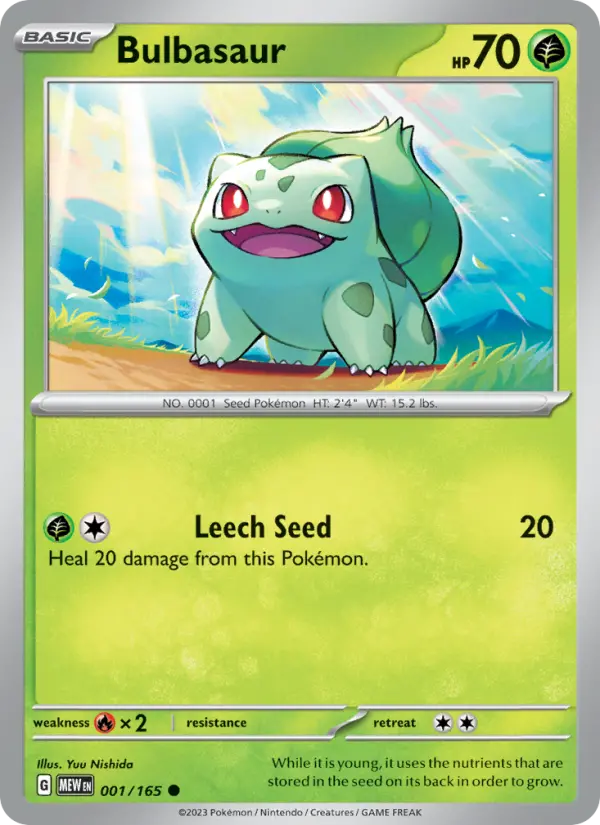 Bulbasaur, 001/165