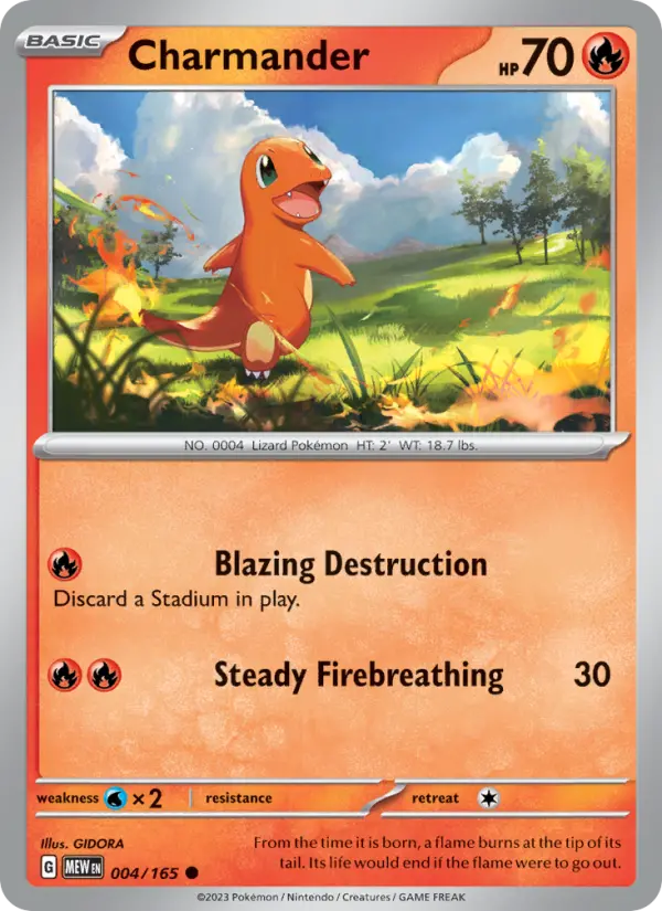 Charmander, 004/165