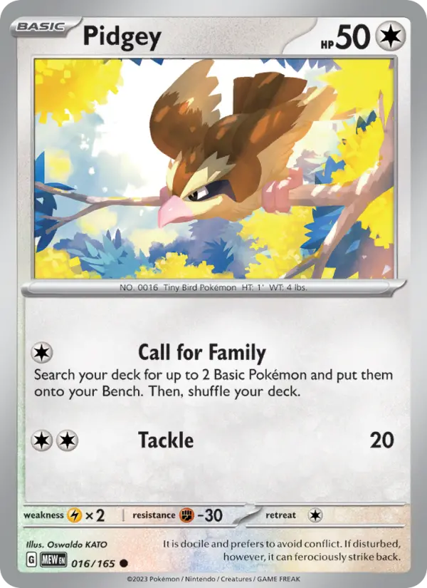 Pidgey, 016/165