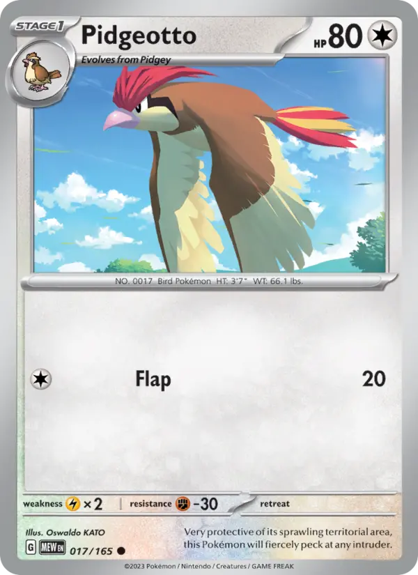 Pidgeotto, 017/165