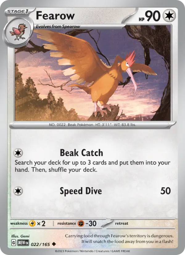 Fearow, 022/165