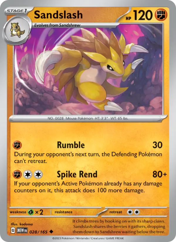 Sandslash, 028/165