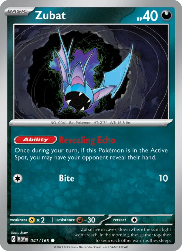 Zubat, 041/165
