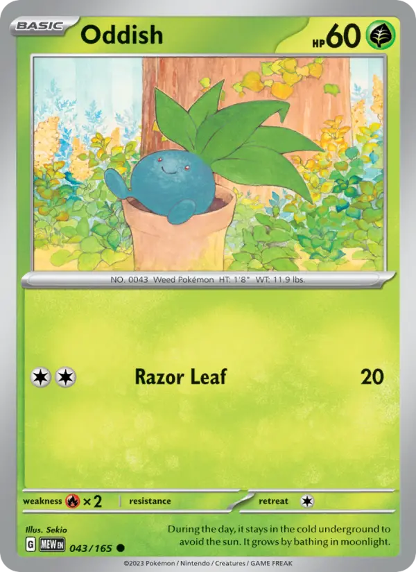 Oddish, 043/165