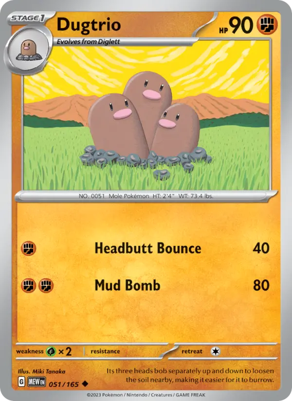 Dugtrio, 051/165