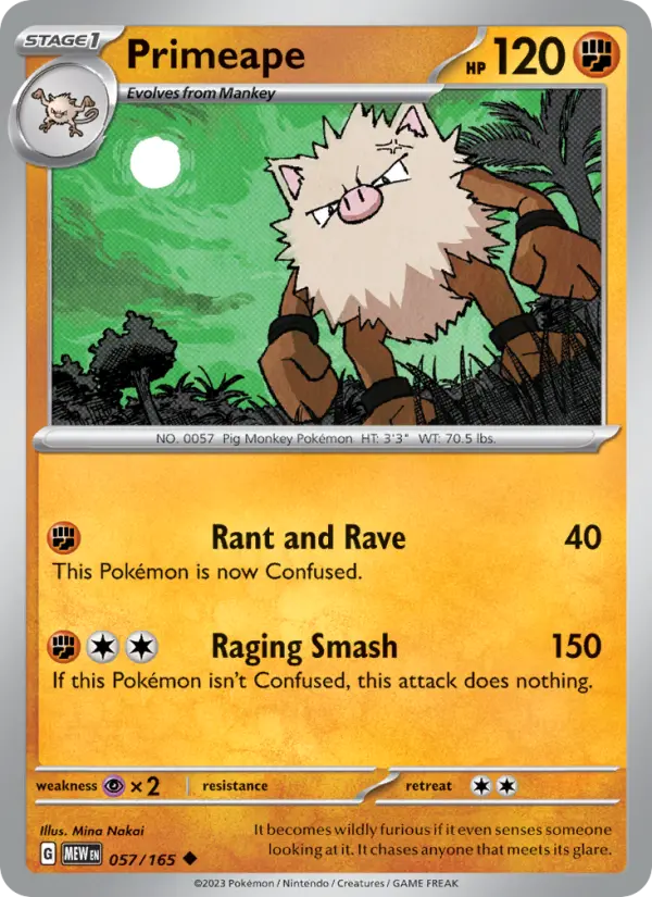 Primeape, 057/165