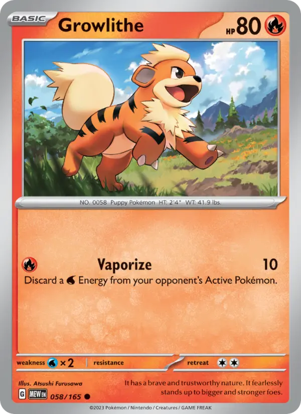 Growlithe, 058/165