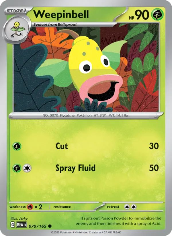 Weepinbell, 070/165