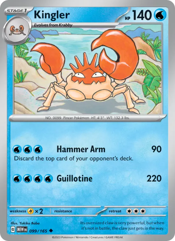 Kingler, 099/165