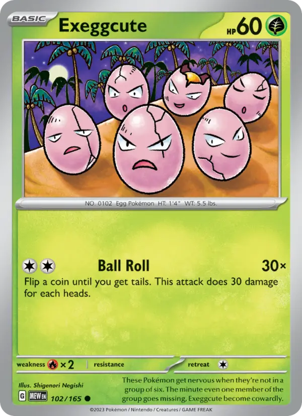 Exeggcute, 102/165