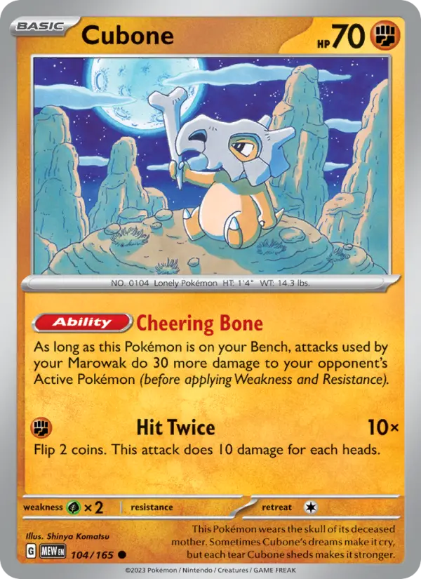Cubone, 104/165