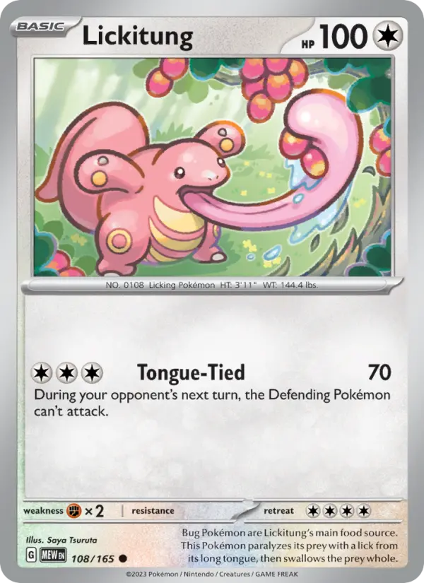 Lickitung, 108/165