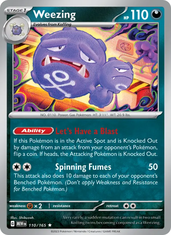 Weezing, 110/165