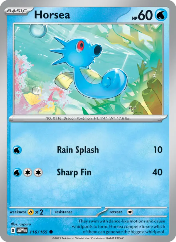 Horsea, 116/165