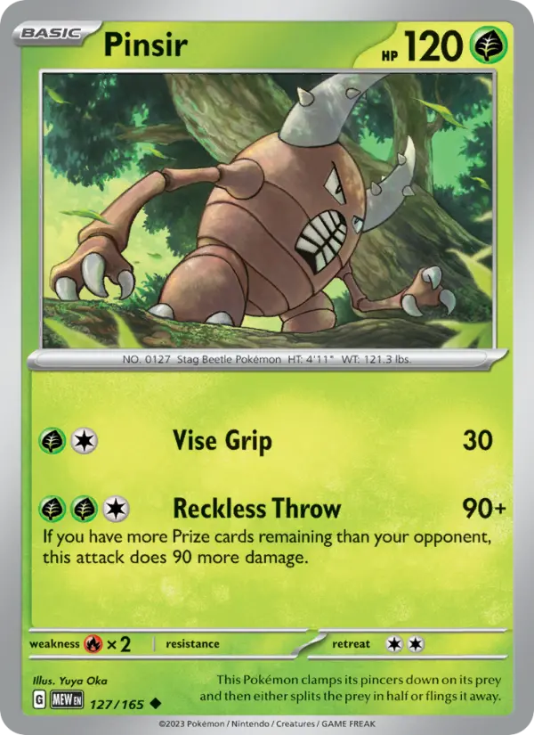 Pinsir, 127/165