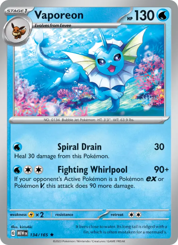 Vaporeon, 134/165