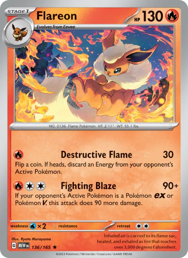 Flareon, 136/165