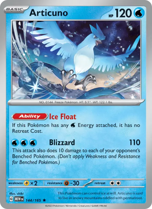 Articuno, 144/165