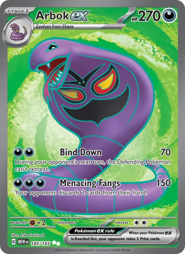Arbok ex, 185/165