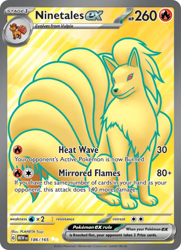 Ninetales ex, 186/165