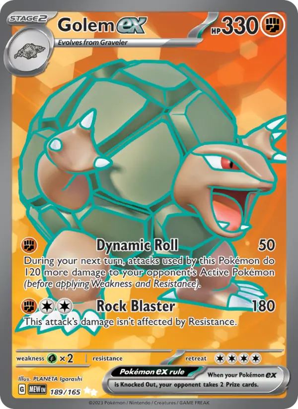 Golem ex, 189/165