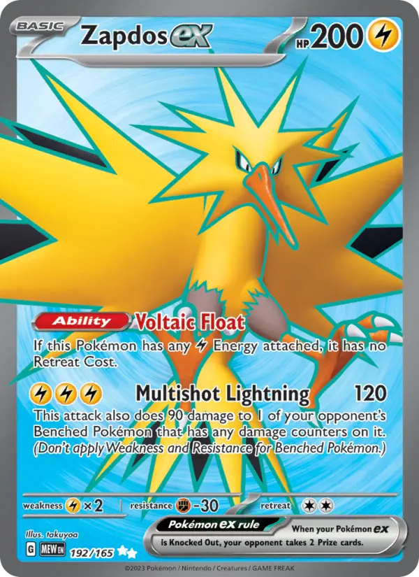 Zapdos ex, 192/165