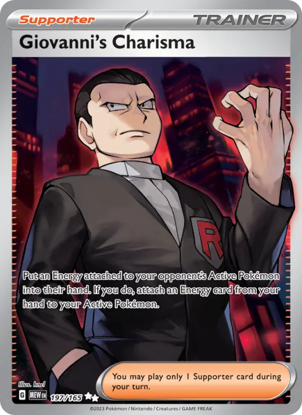 Giovanni's Charisma, 197/165