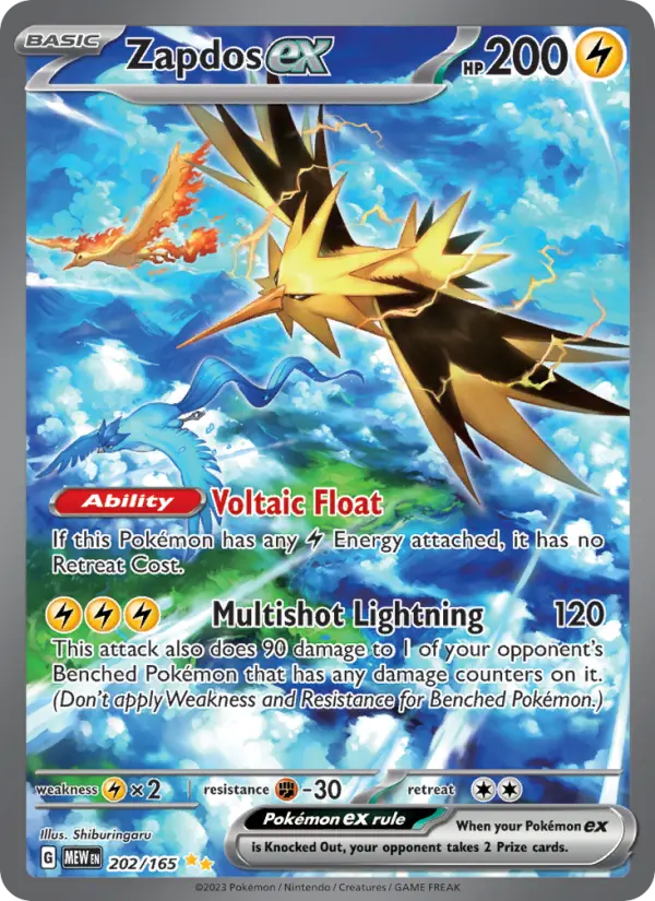 Zapdos ex, 202/165