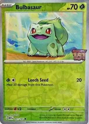Bulbasaur (Best Buy 151 Stamp), 001/165
