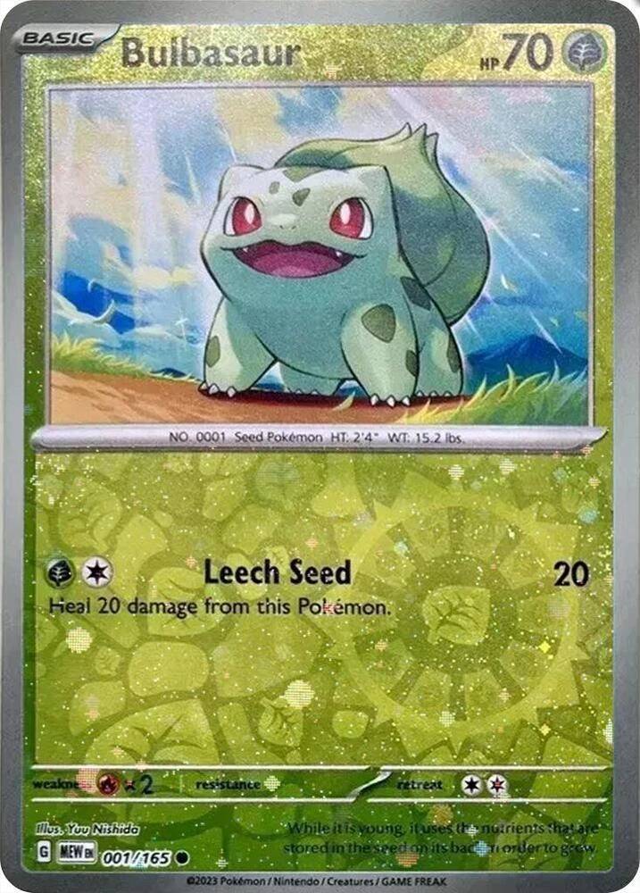 Bulbasaur (Costco Cosmos Reverse Holo), 001/165