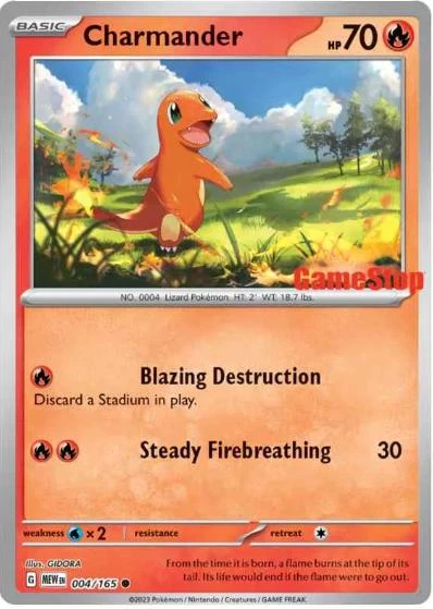 Charmander (GameStop Stamp), 004/165