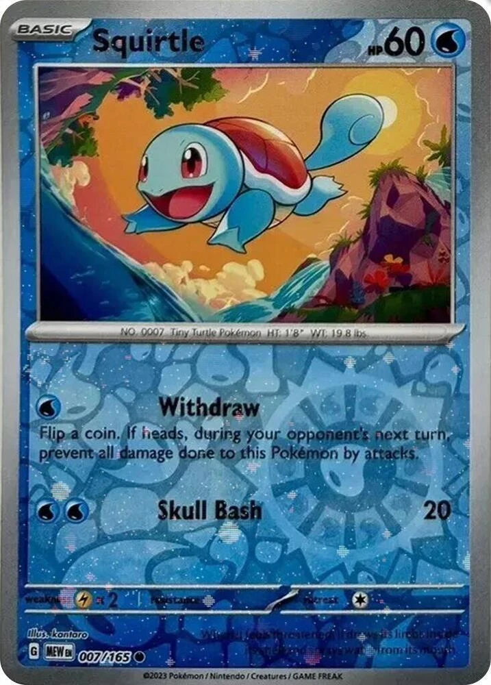 Squirtle (Costco Cosmos Reverse Holo), 007/165