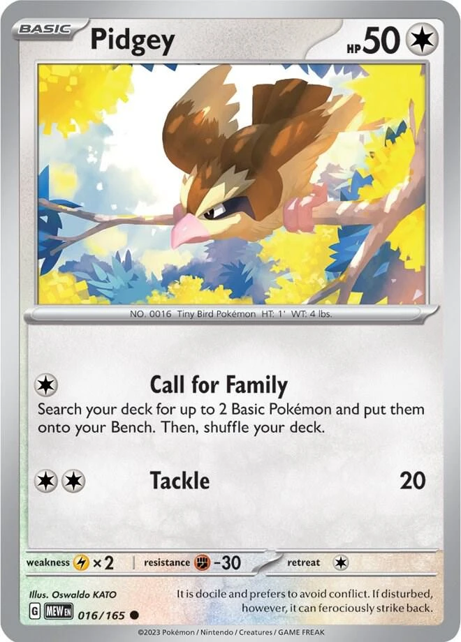 Pidgey (Play! Pokémon League Stamp), 016/165