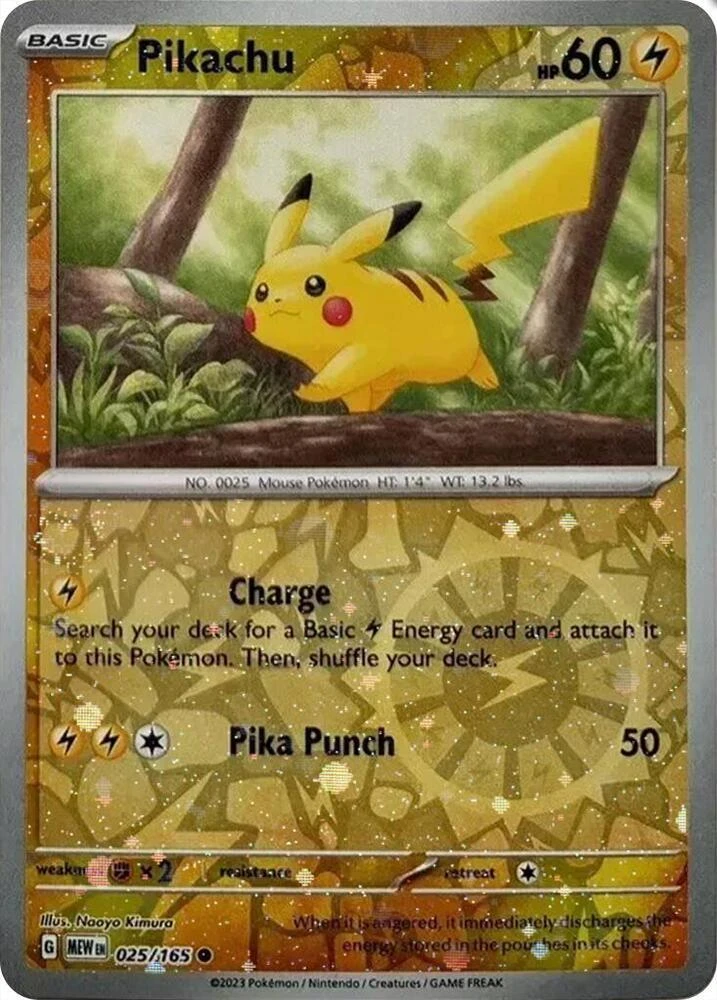 Pikachu (Costco Cosmos Reverse Holo), 025/165