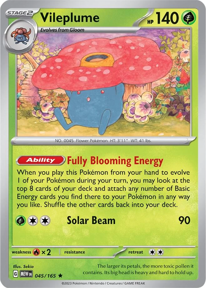 Vileplume (Iron Leaves ex Battle Deck Non-Holo), 045/165