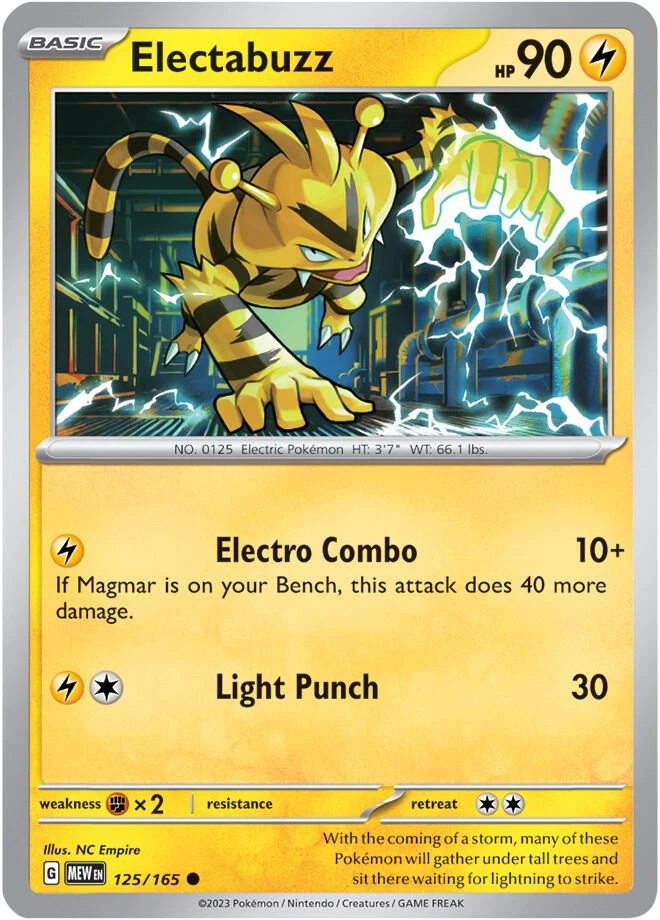 Electabuzz (Zapdos ex Box Cosmos Holo), 125/165