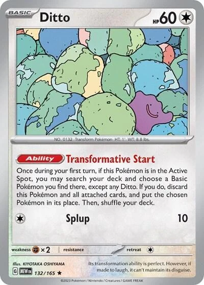 Ditto (Trainer's Toolkit Non-Holo), 132/165
