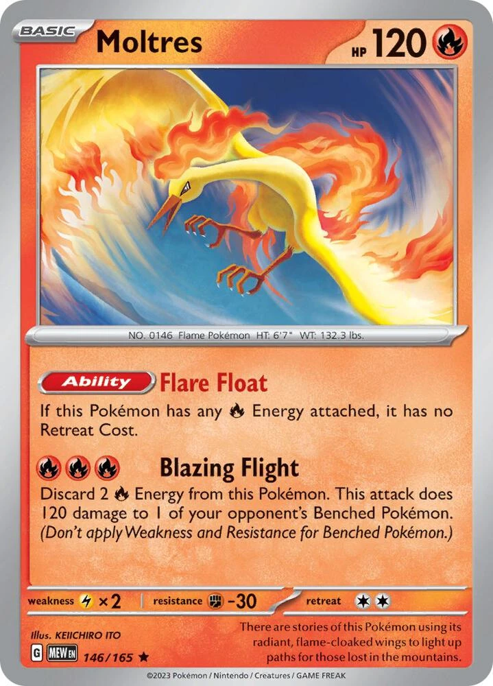 Moltres (Charizard ex League Battle Deck Non-Holo), 146/165