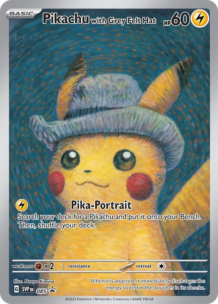 Pikachu with Grey Felt Hat, SVP085