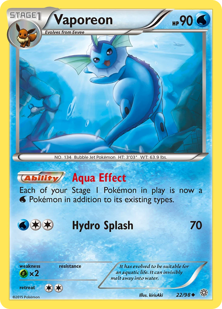 Vaporeon, 022/098