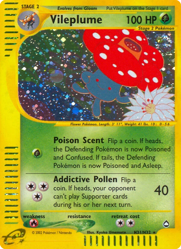 Vileplume, H31/H32