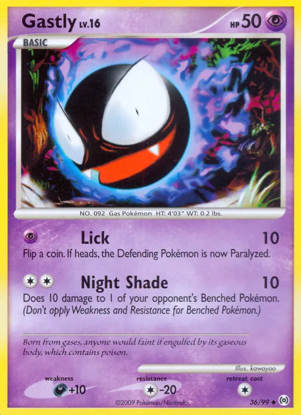 Gastly, 36/99