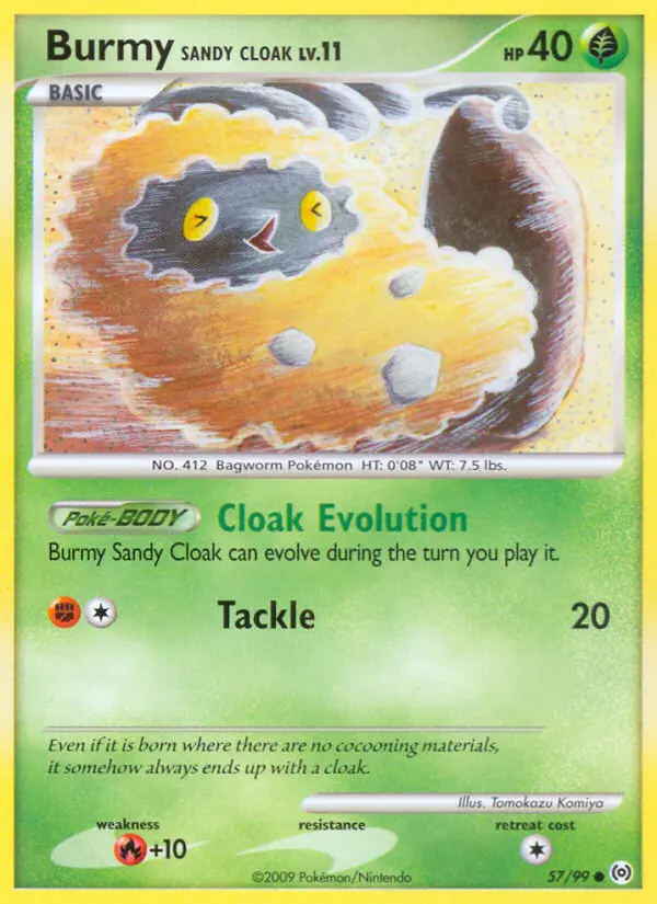 Burmy Sandy Cloak, 57/99