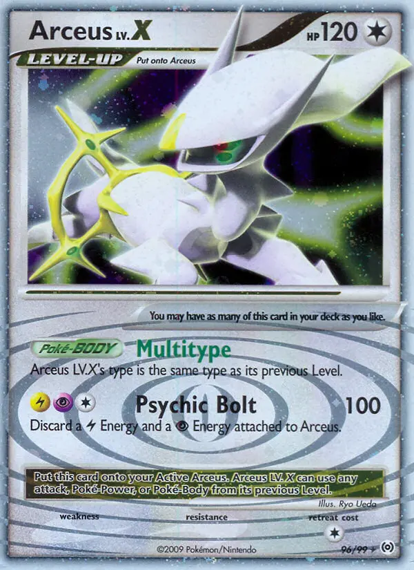Arceus LV. X, 96/99
