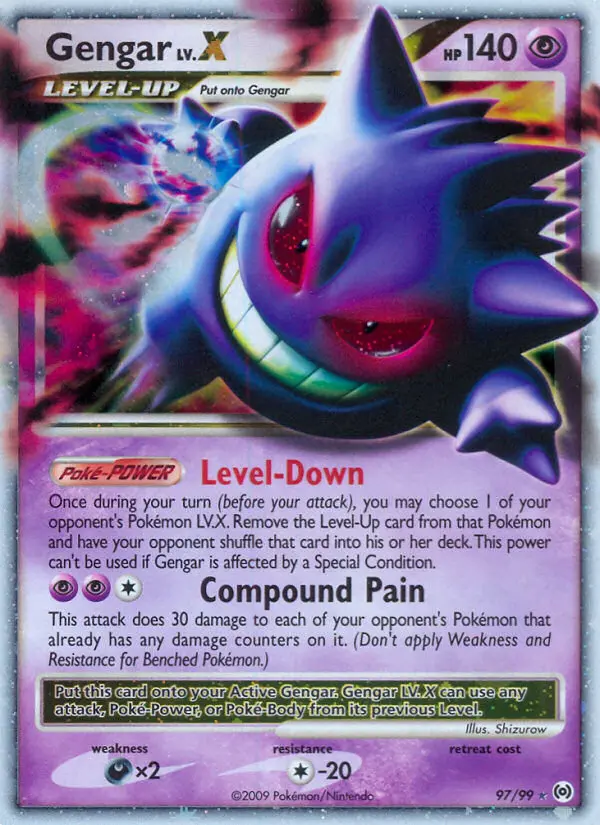 Gengar LV. X, 97/99