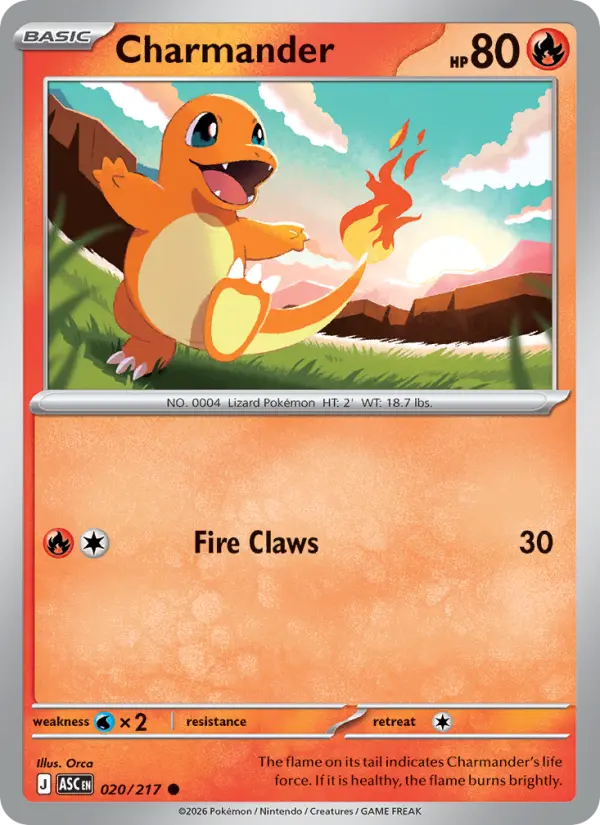 Charmander, 020/217