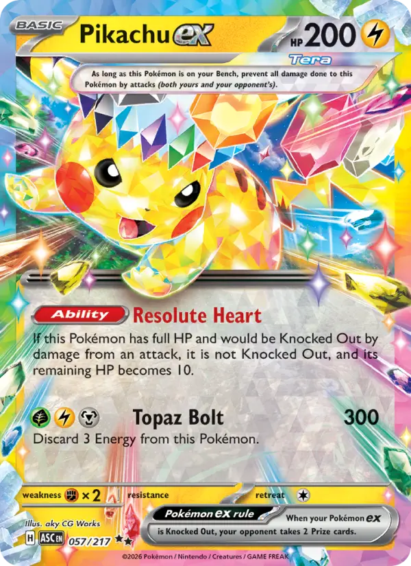 Pikachu ex, 057/217
