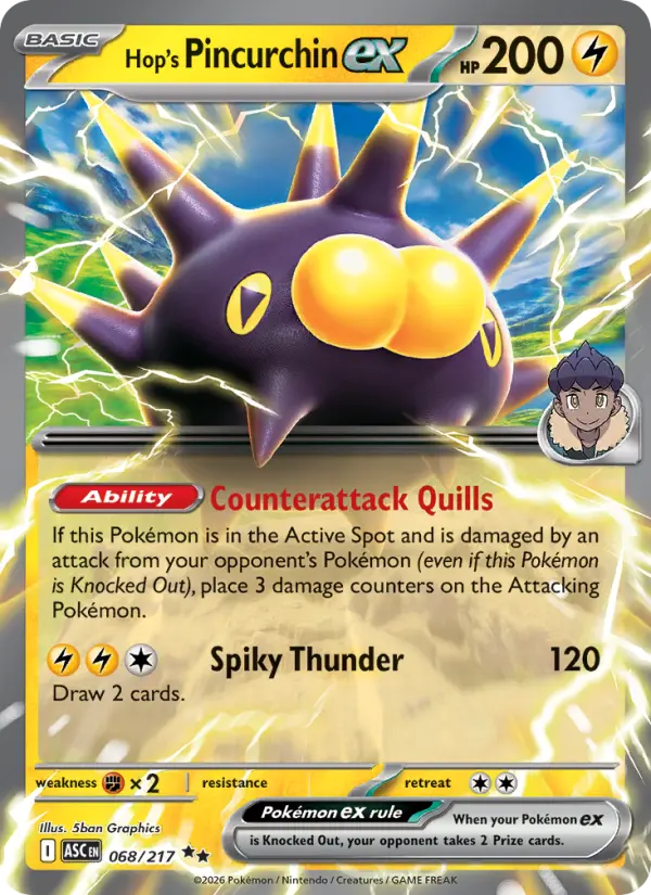Hop's Pincurchin ex, 068/217