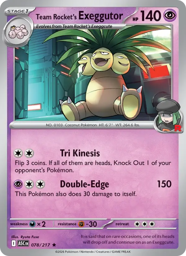 Team Rocket's Exeggutor, 078/217