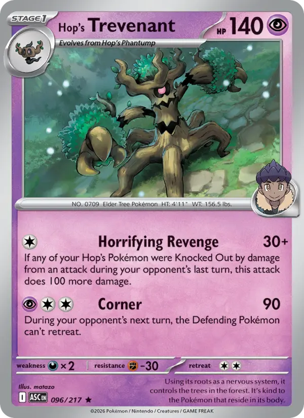 Hop's Trevenant, 096/217
